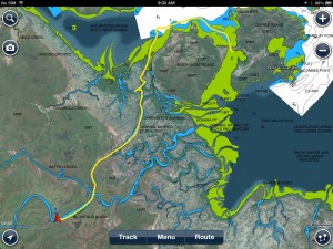 This particular track you can see here was from King Ash Bay Fishing Club, around South-West Island to East Neck. 