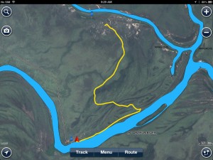A track from Minngarda Warterhole to Black Rock Landing. When in the app, you can zoom right in on the track to get huge amounts of detail. 