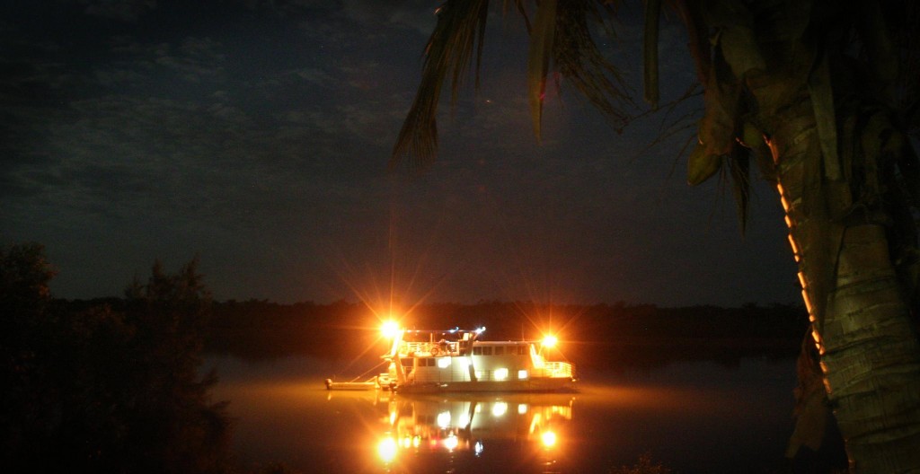 Houseboat on the River at King Ash Bay