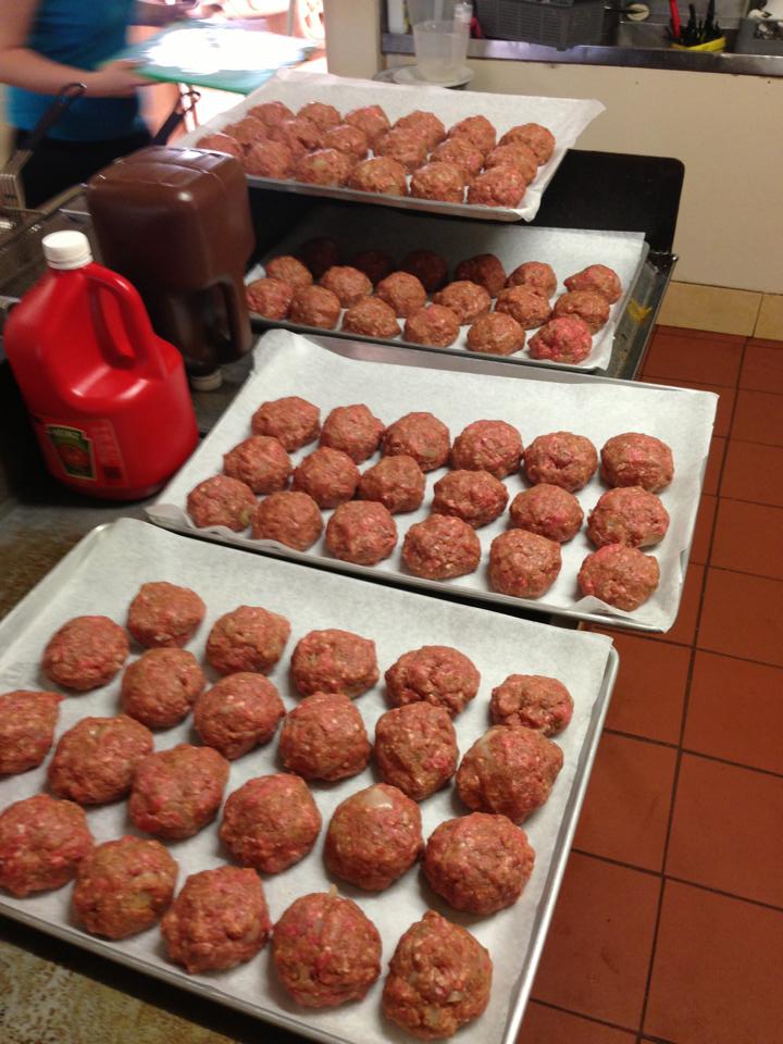 The oldies love their rissoles here