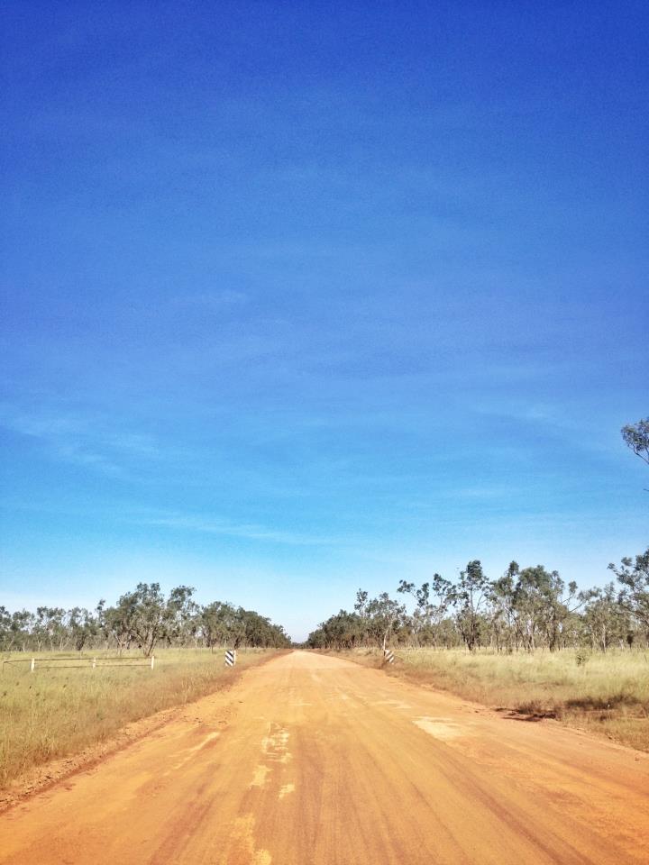 The road to Borroloola during the dry season