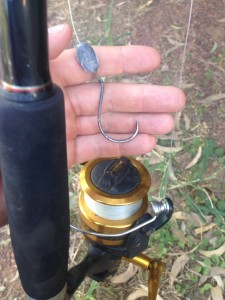 Broken fishing hook